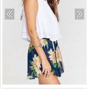 Show me Your MuMu M floral shorts